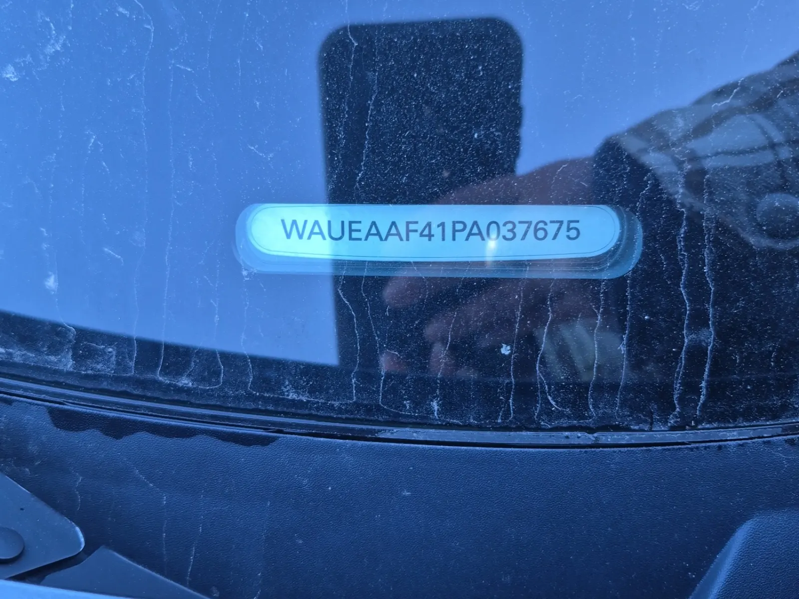 Dash VIN Plate Photo