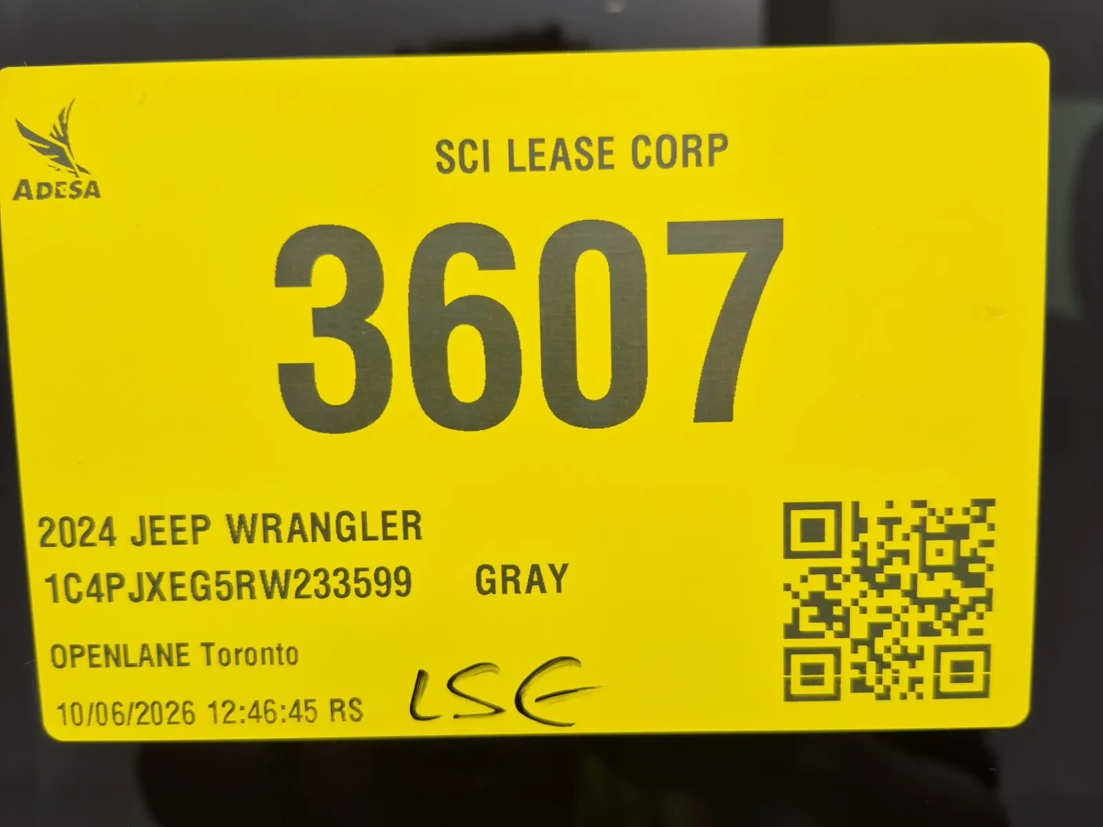 Inventory Label Photo
