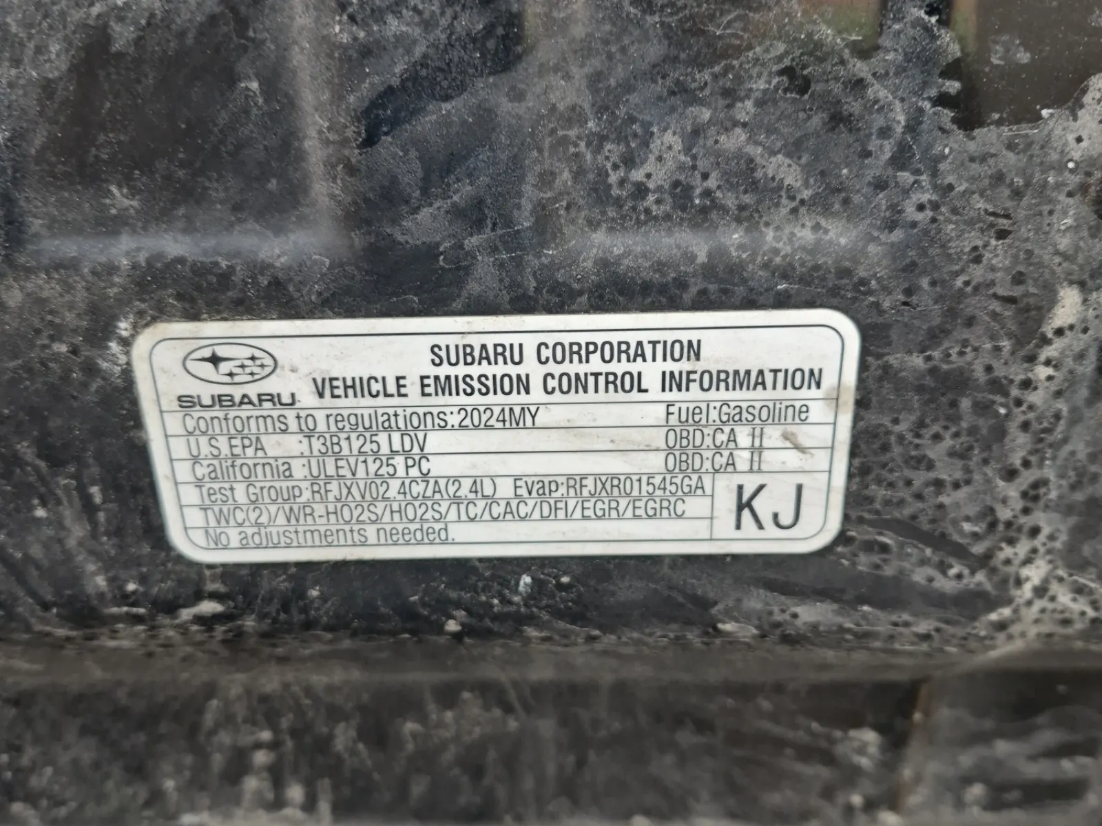 Emission Sticker Photo