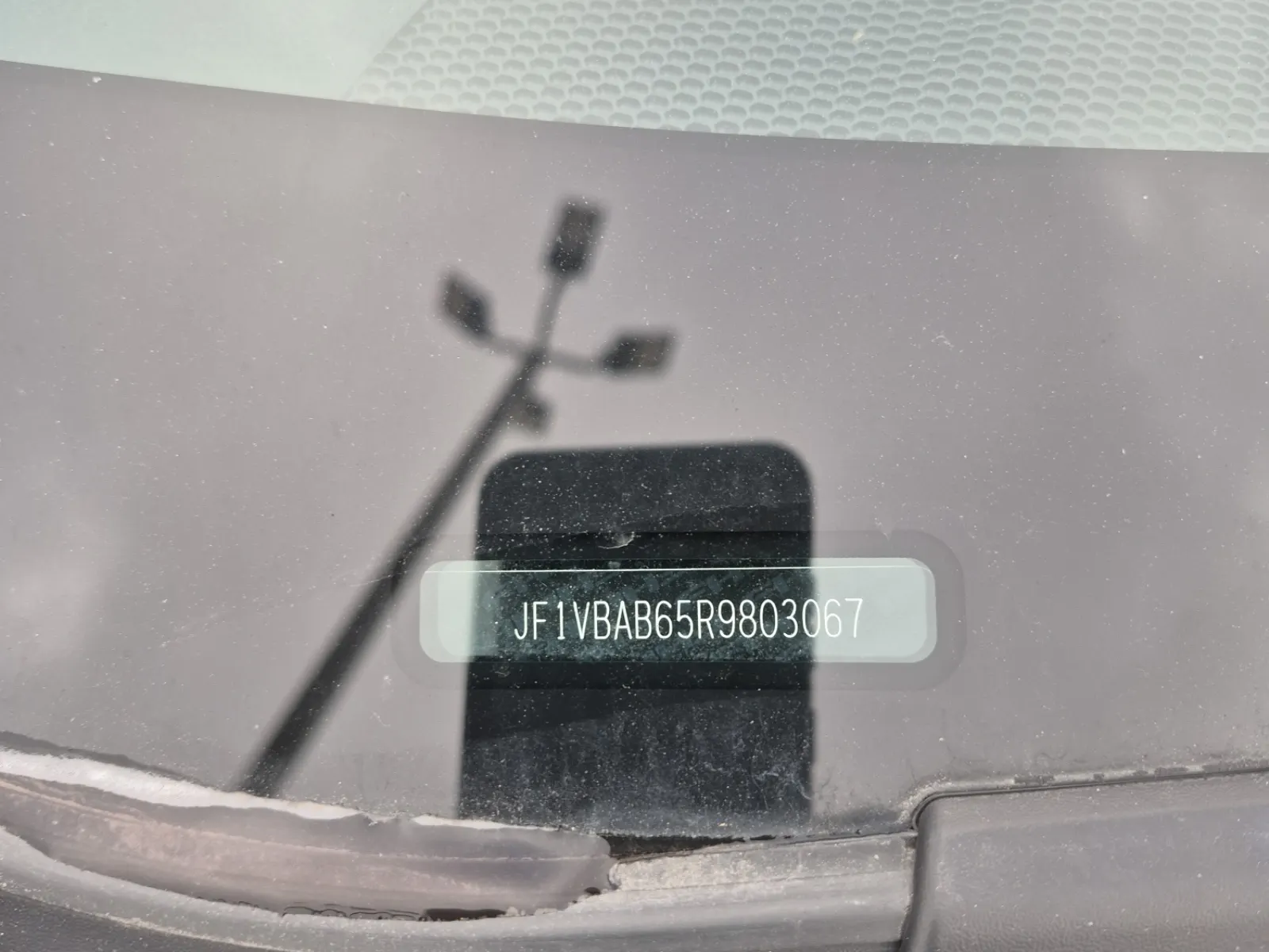 Dash VIN Plate Photo