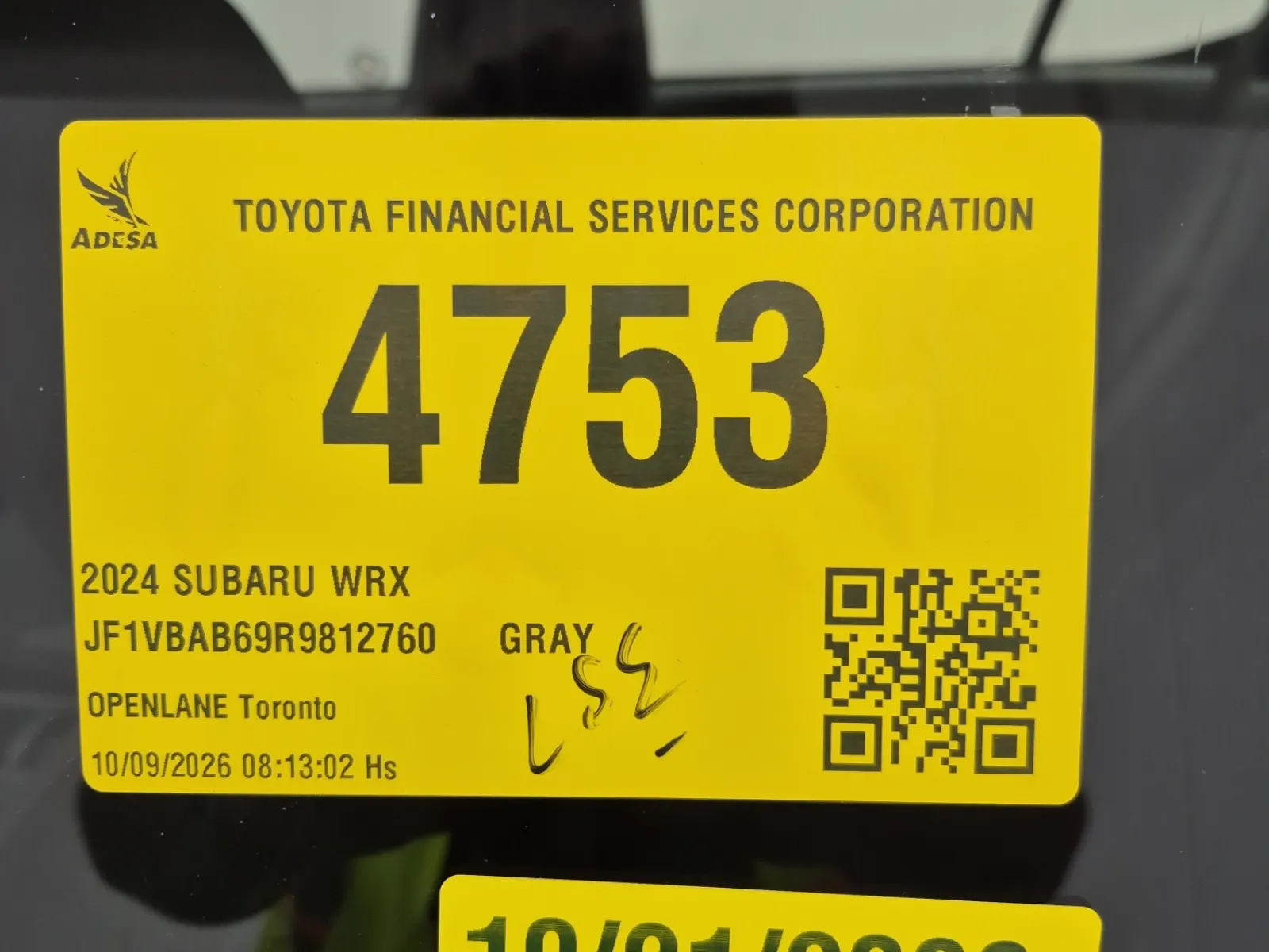 Inventory Label Photo