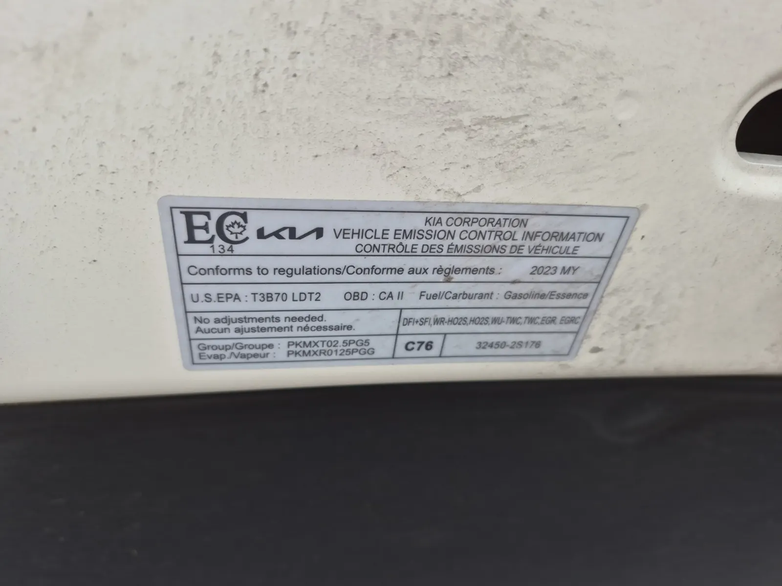 Emission Sticker Photo