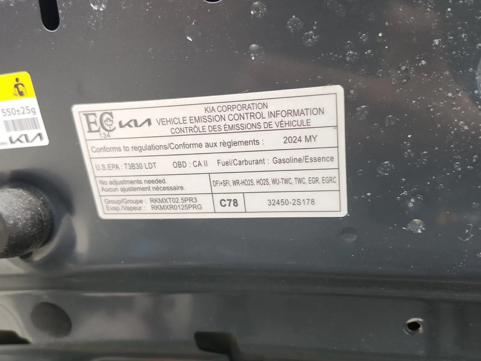 Emission Sticker Photo
