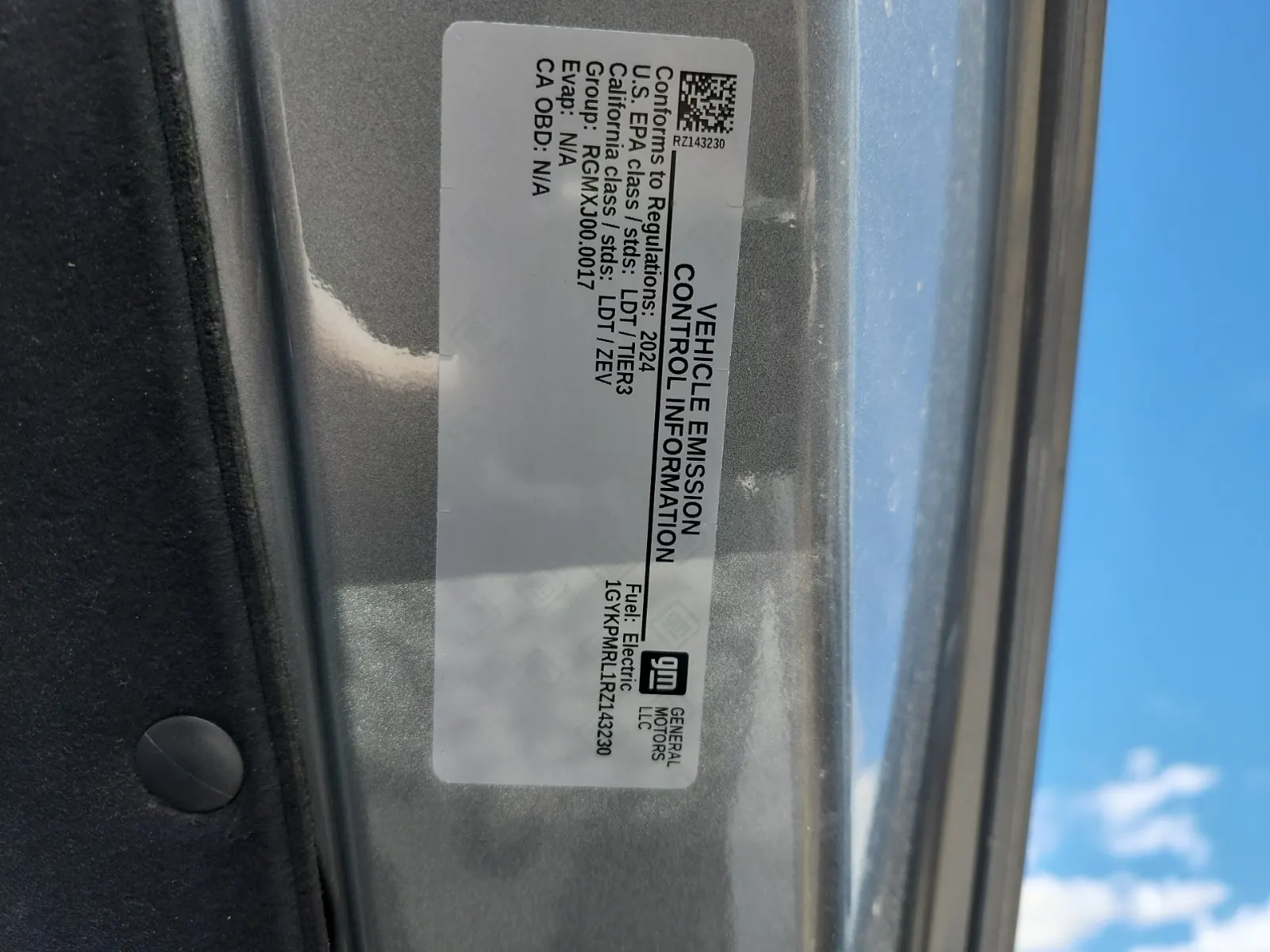 Emission Sticker Photo
