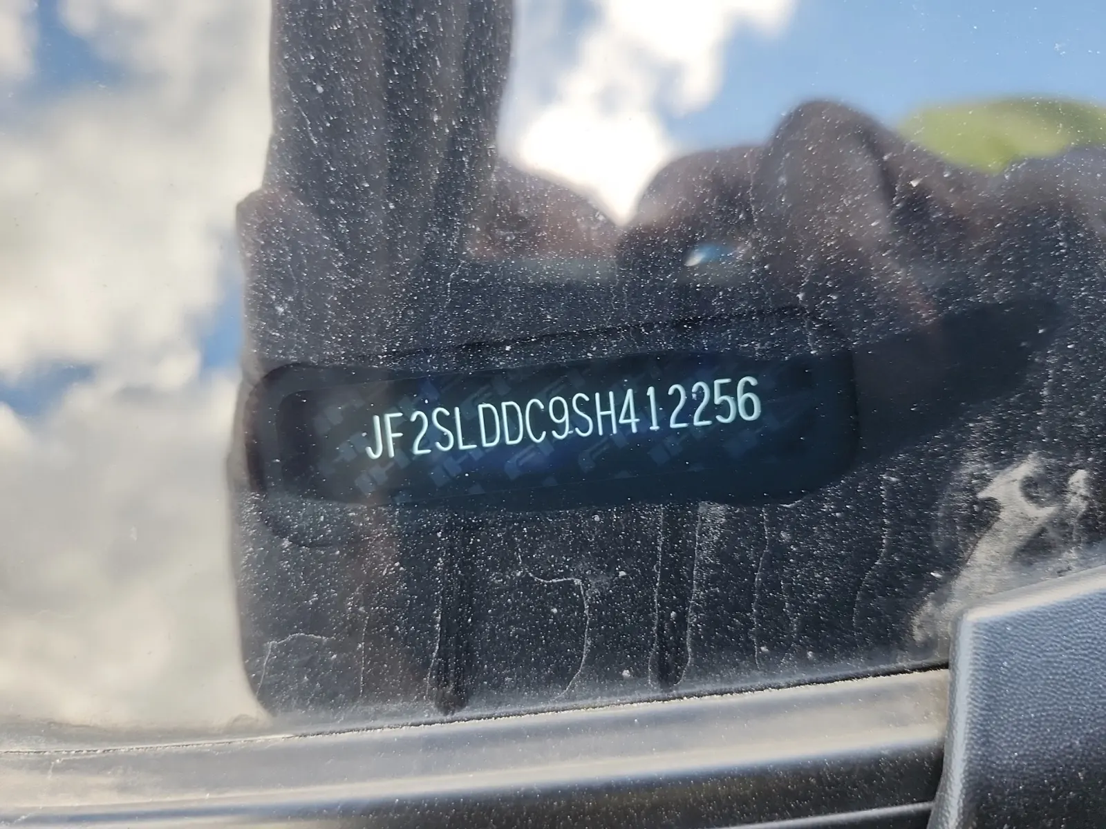 Dash VIN Plate Photo