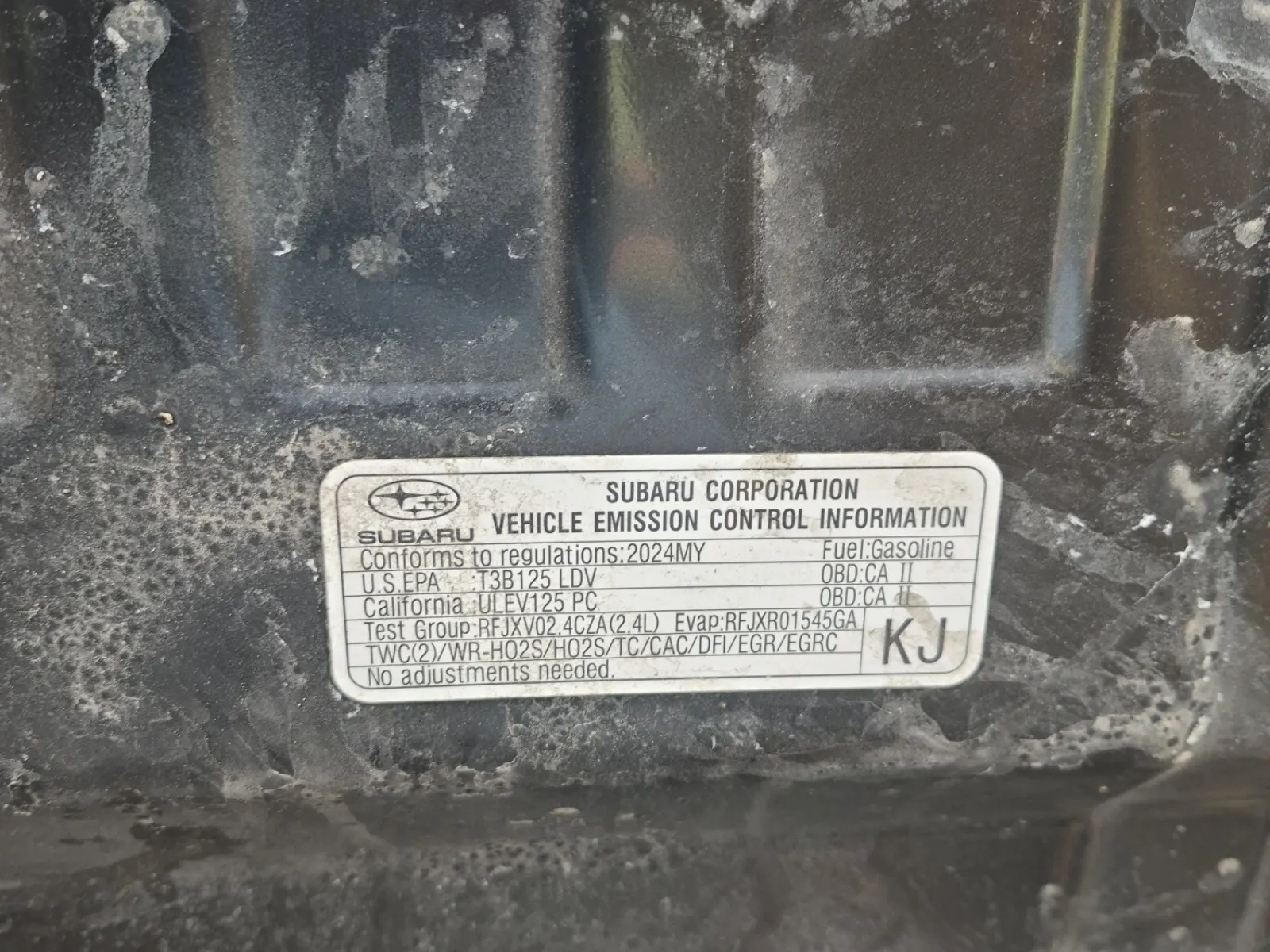 Emission Sticker Photo