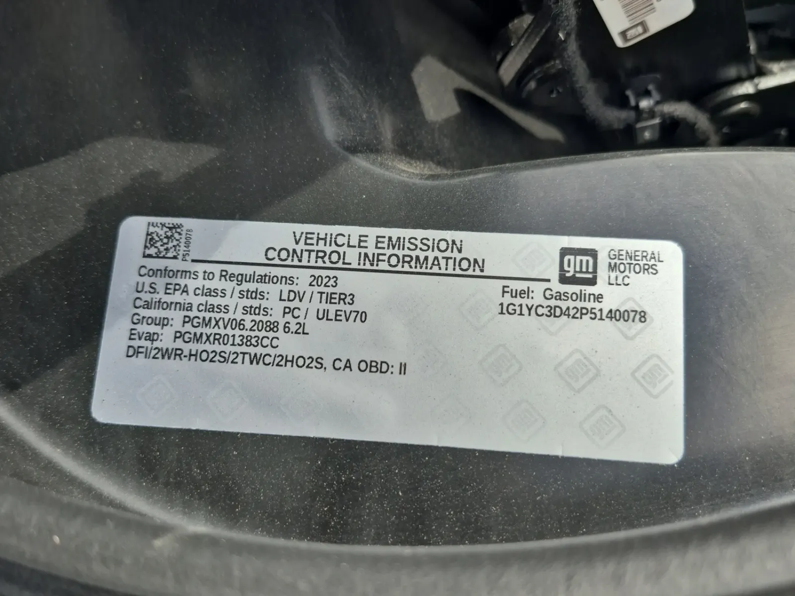 Emission Sticker Photo