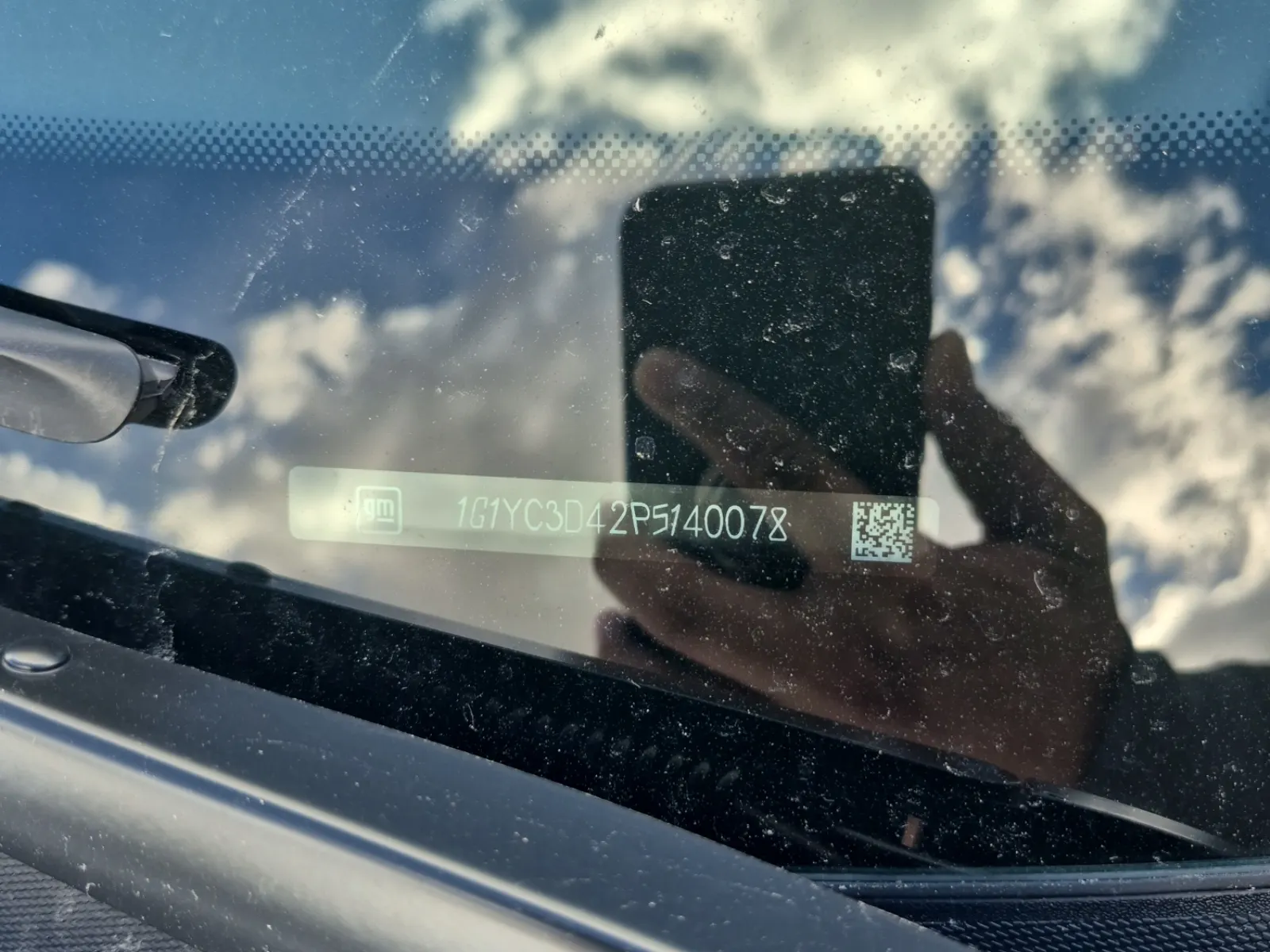 Dash VIN Plate Photo