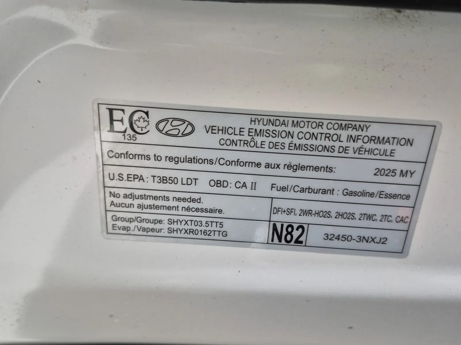 Emission Sticker Photo