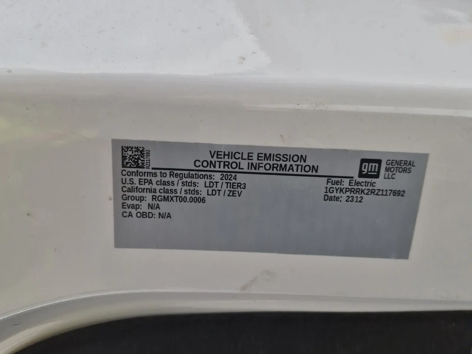 Emission Sticker Photo