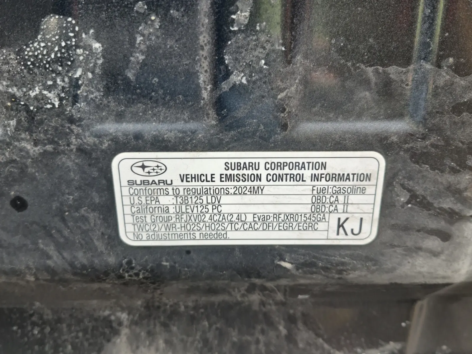 Emission Sticker Photo