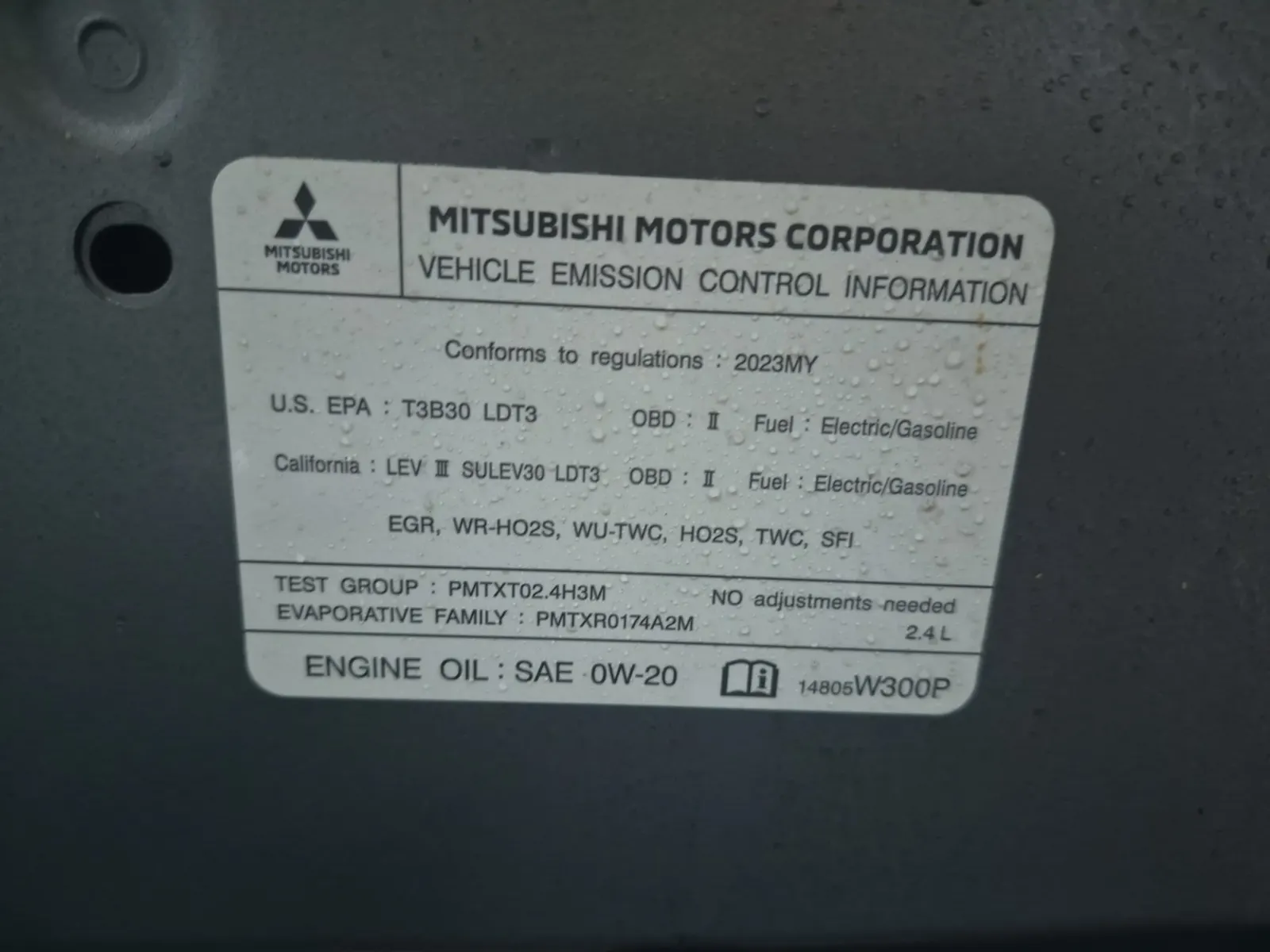 Emission Sticker Photo