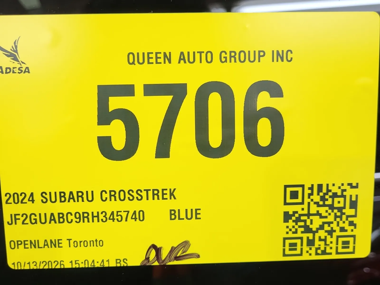 Inventory Label Photo