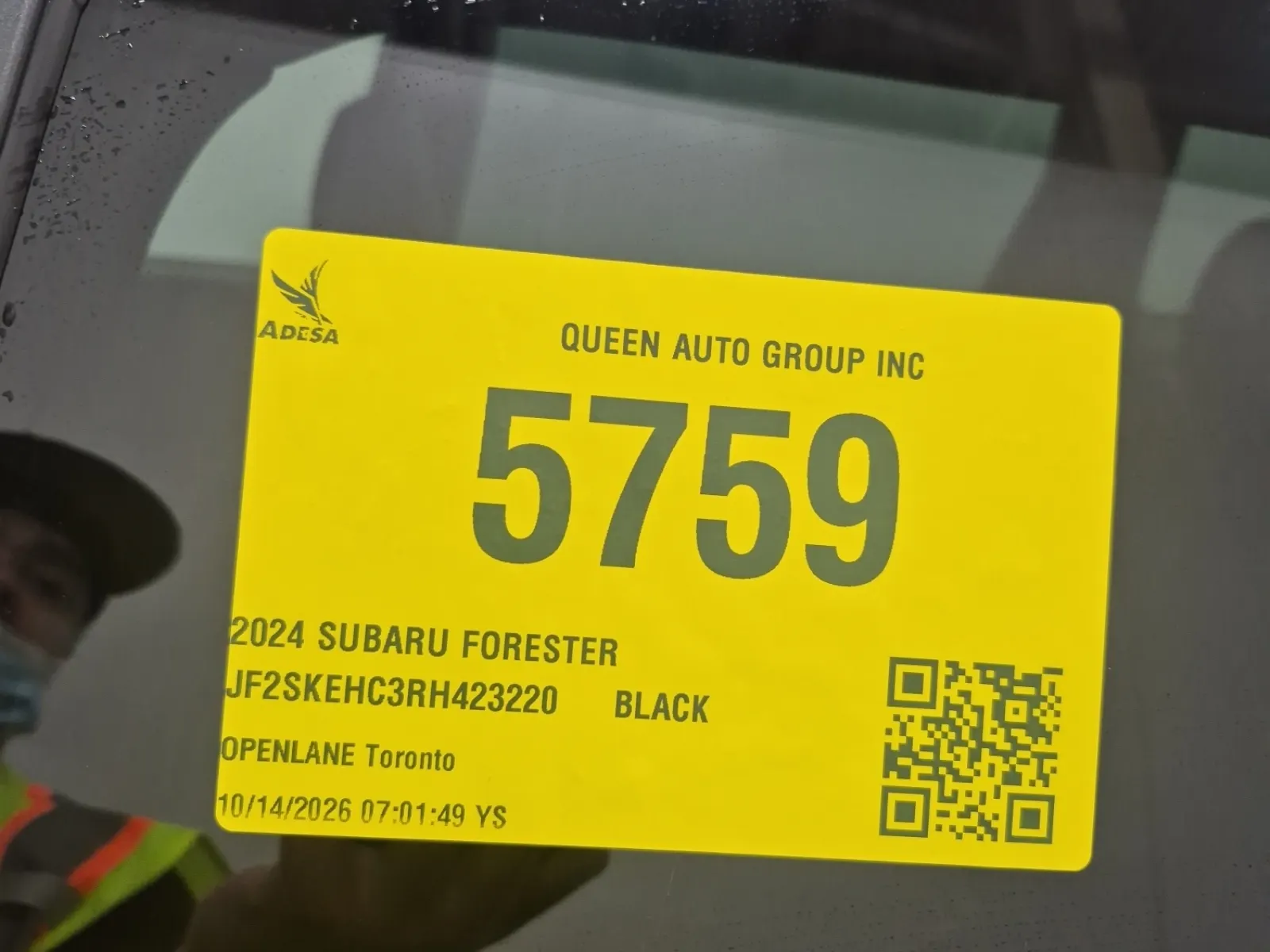 Inventory Label Photo