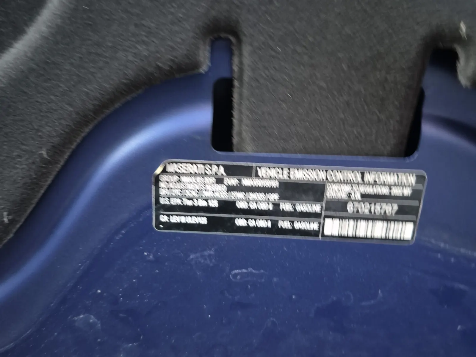 Emission Sticker Photo