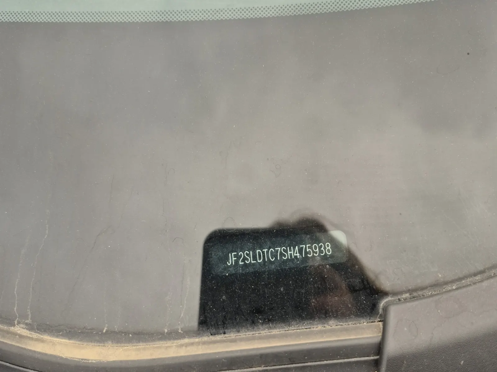 Dash VIN Plate Photo