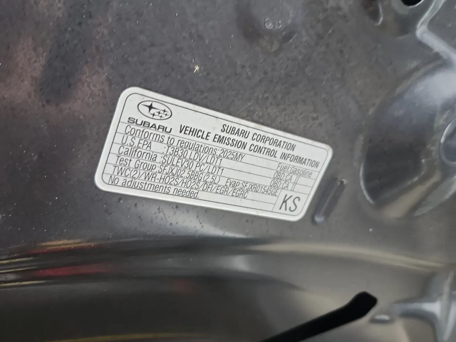 Emission Sticker Photo