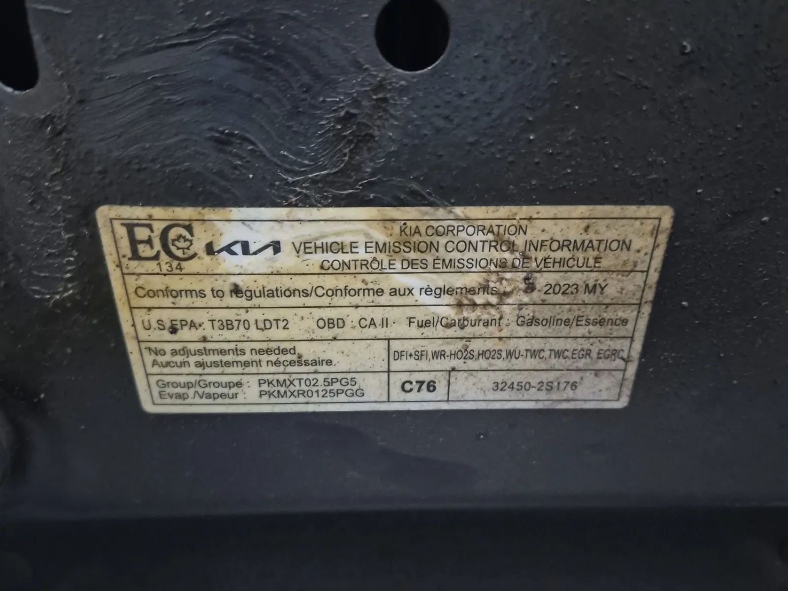 Emission Sticker Photo