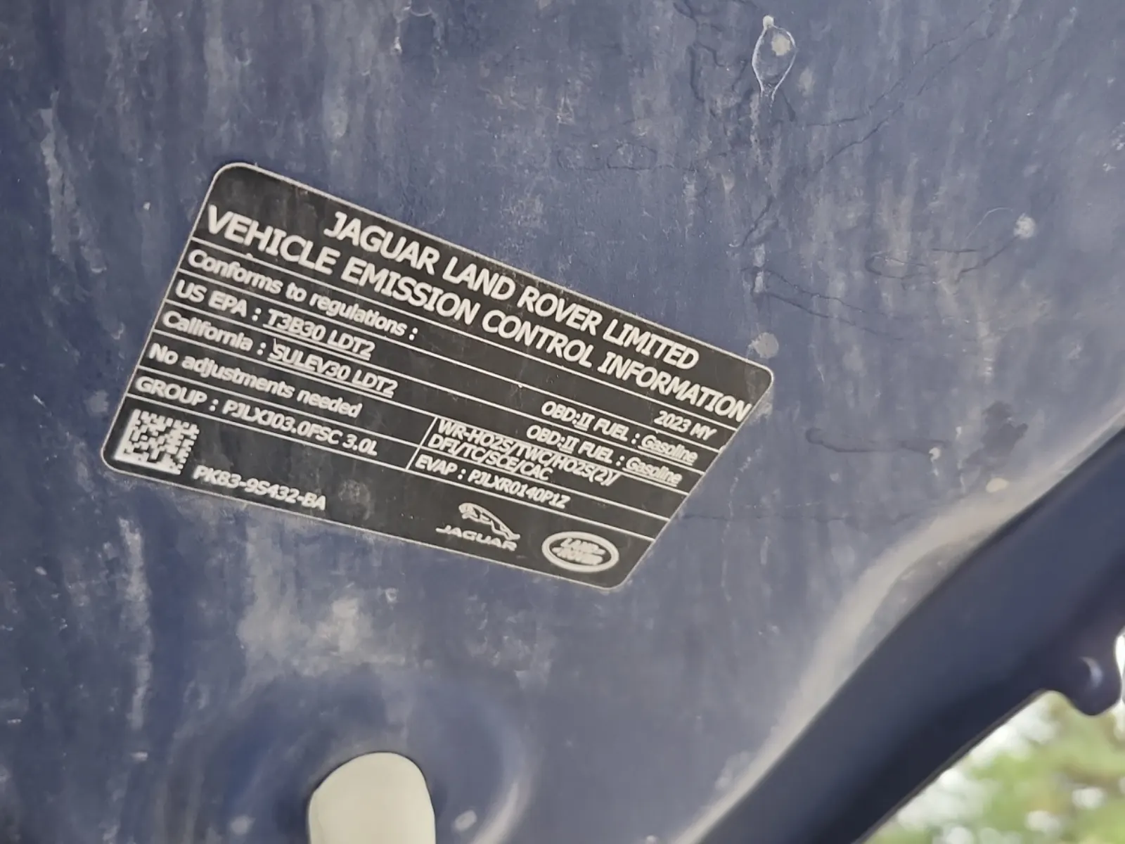 Emission Sticker Photo