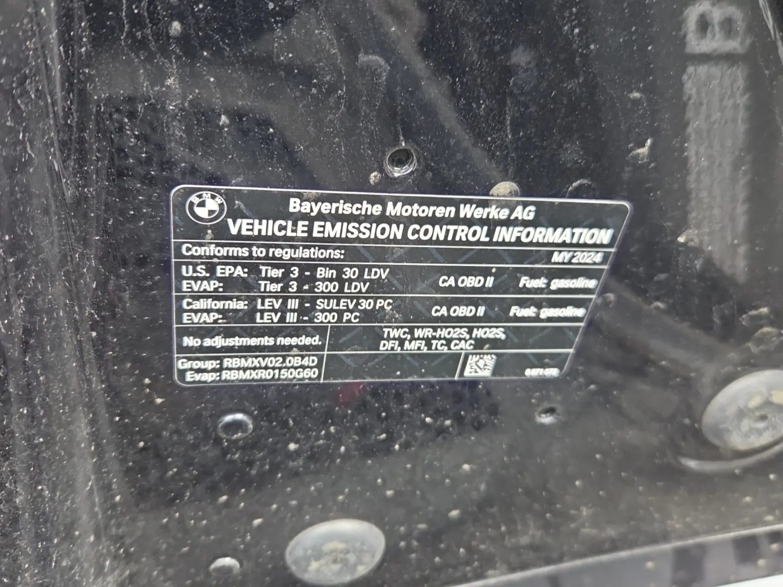 Emission Sticker Photo