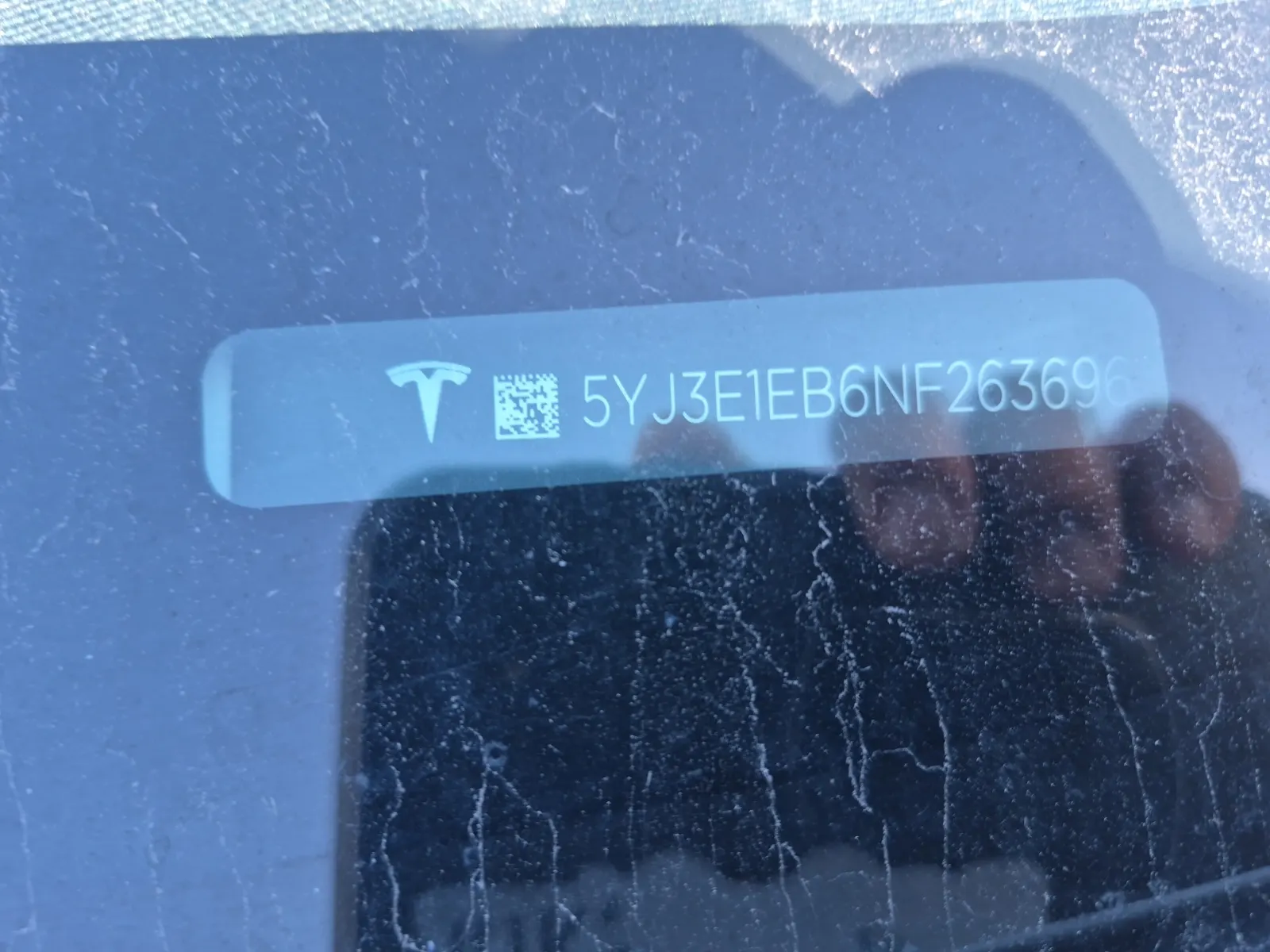 Dash VIN Plate Photo
