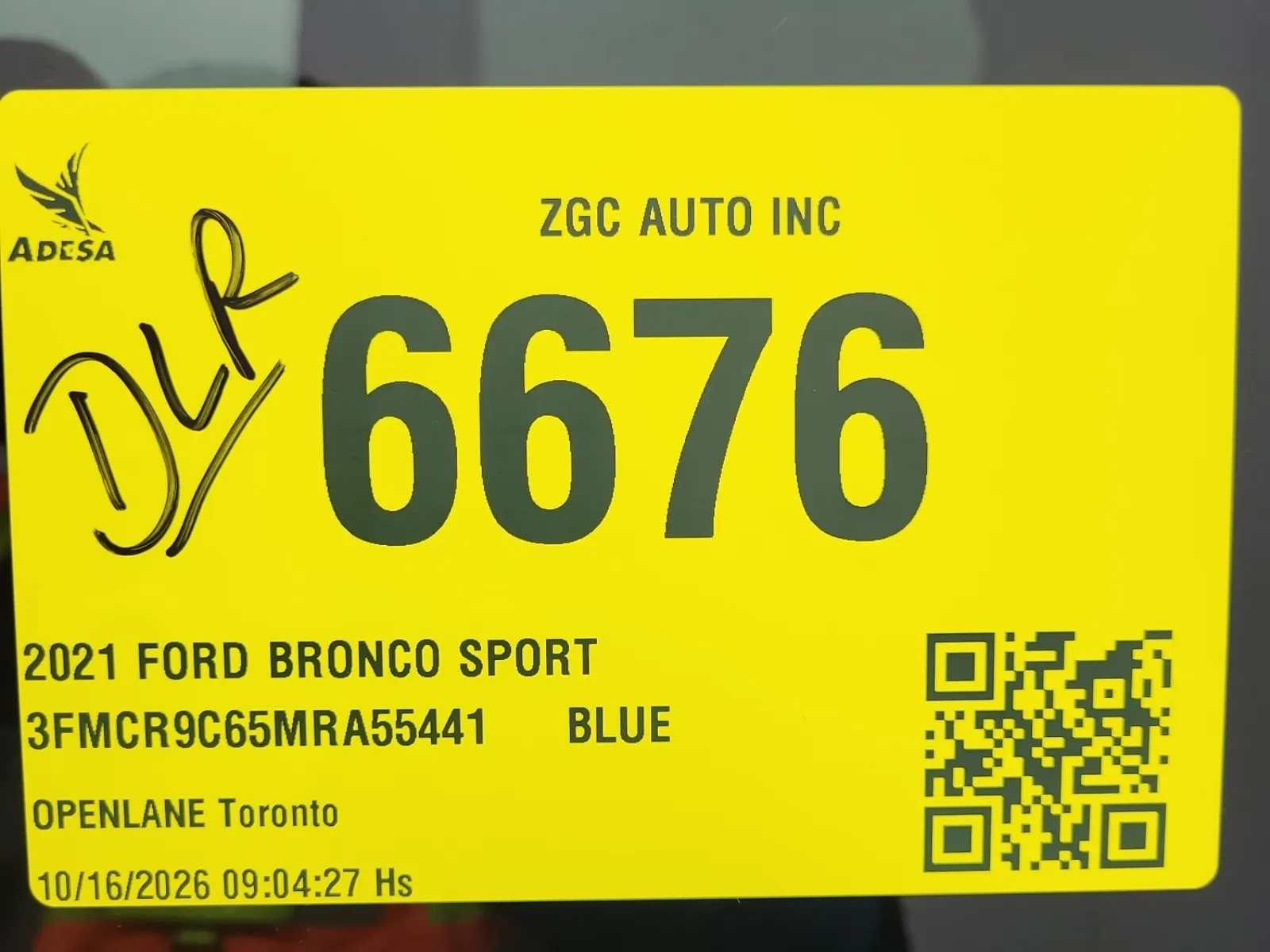Inventory Label Photo