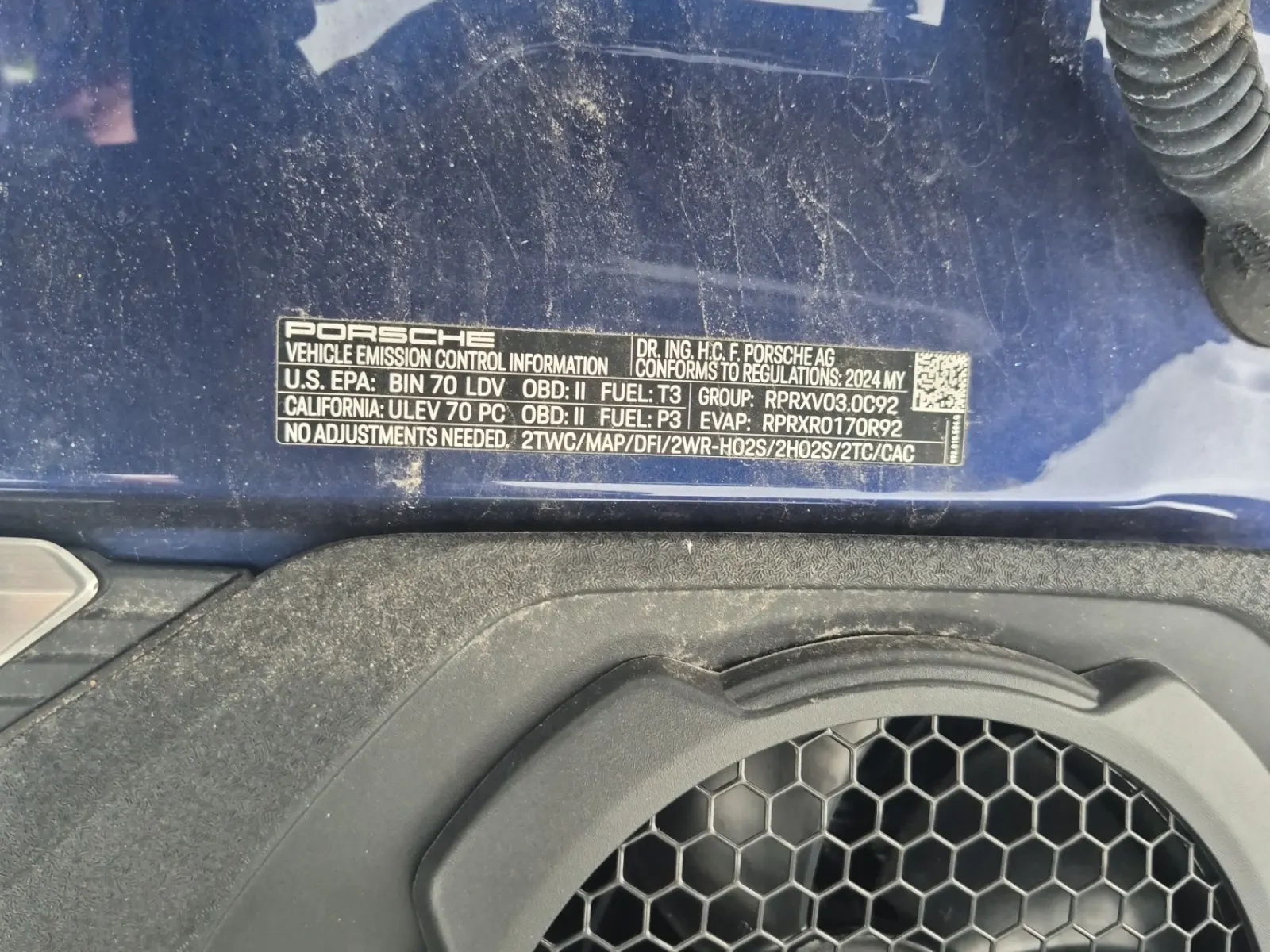 Emission Sticker Photo