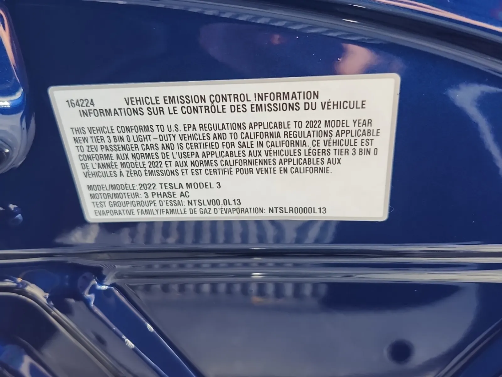 Emission Sticker Photo