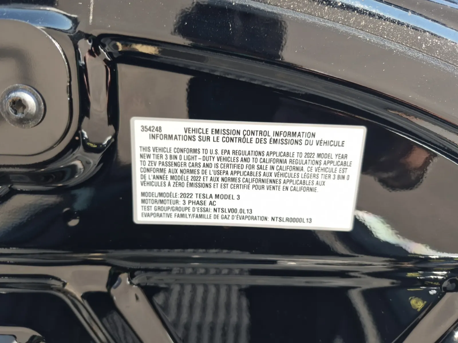 Emission Sticker Photo