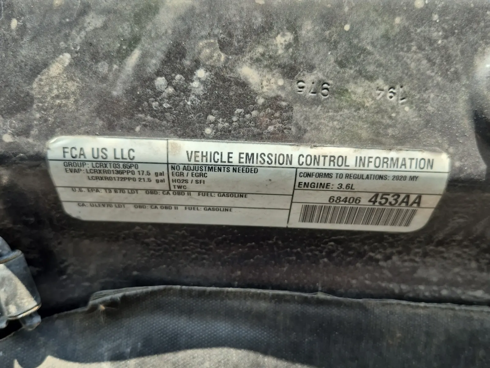 Emission Sticker Photo
