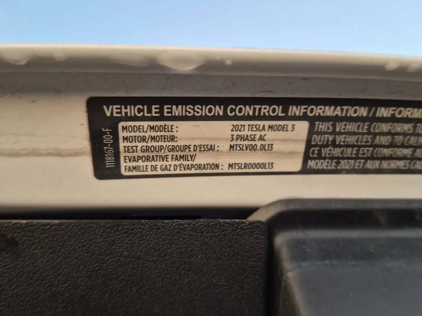 Emission Sticker Photo