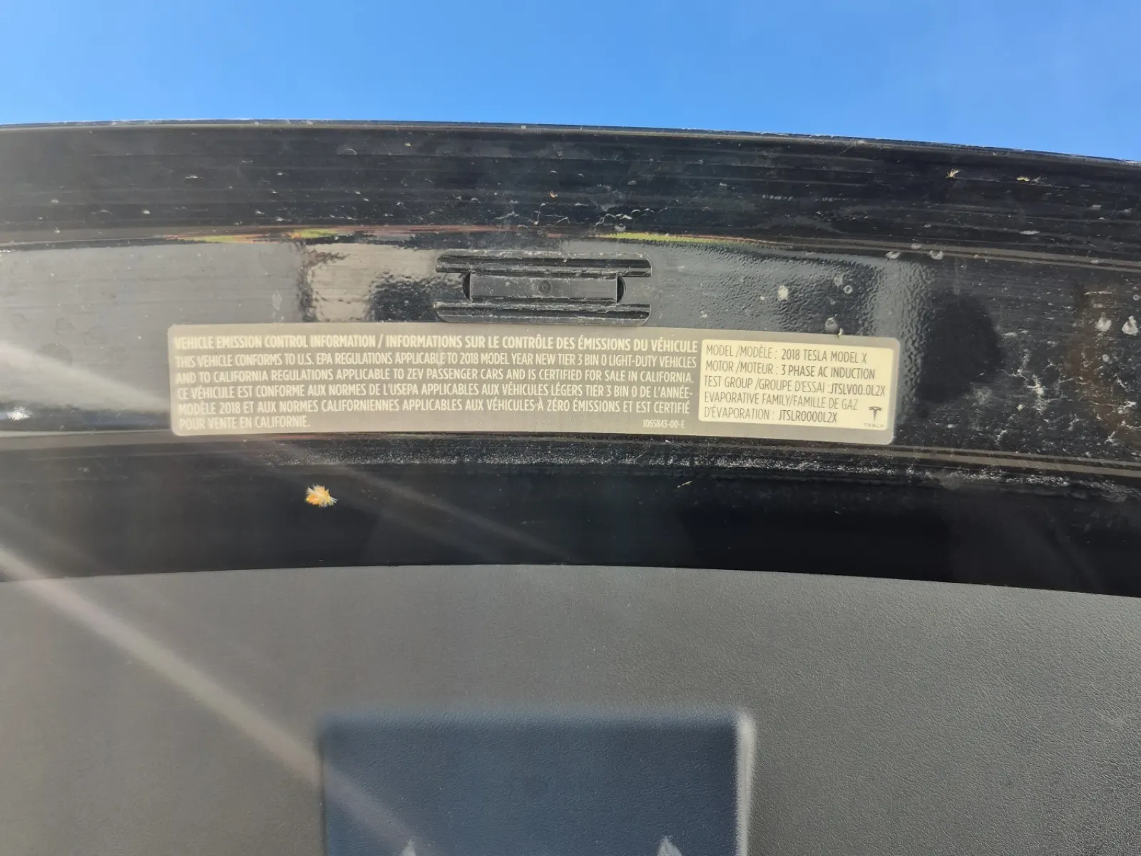 Emission Sticker Photo