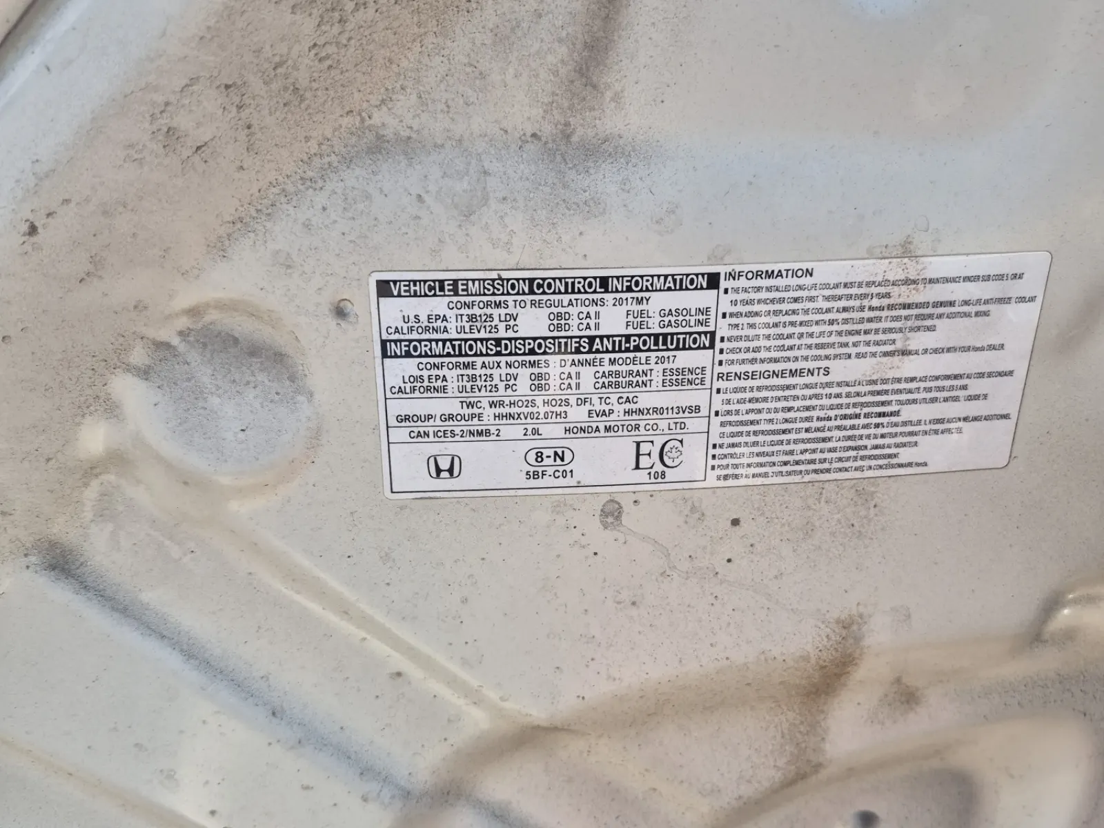 Emission Sticker Photo