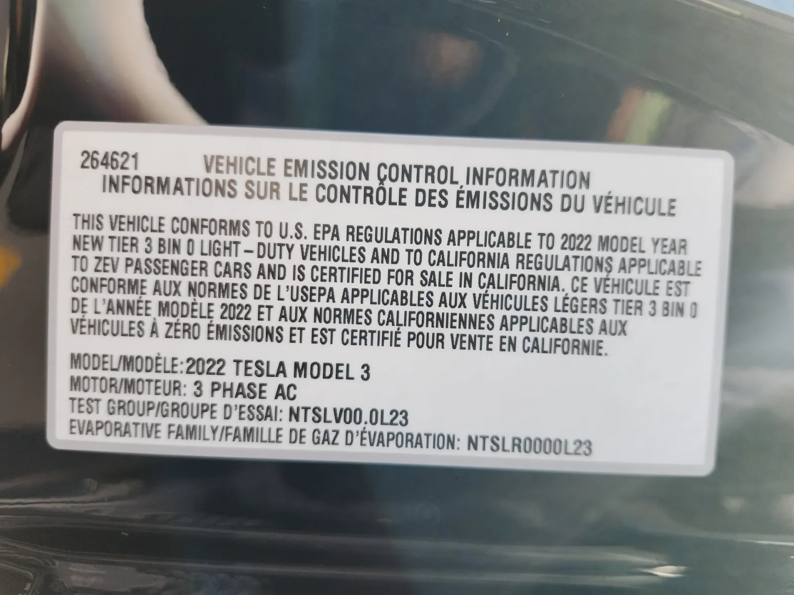Emission Sticker Photo