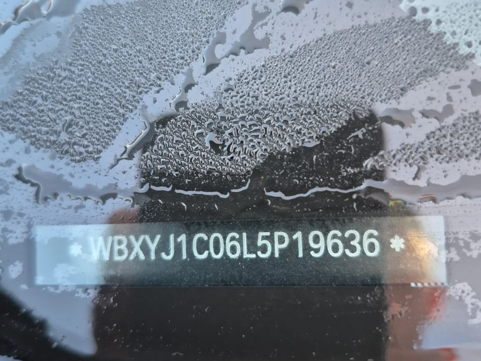 Dash VIN Plate Photo