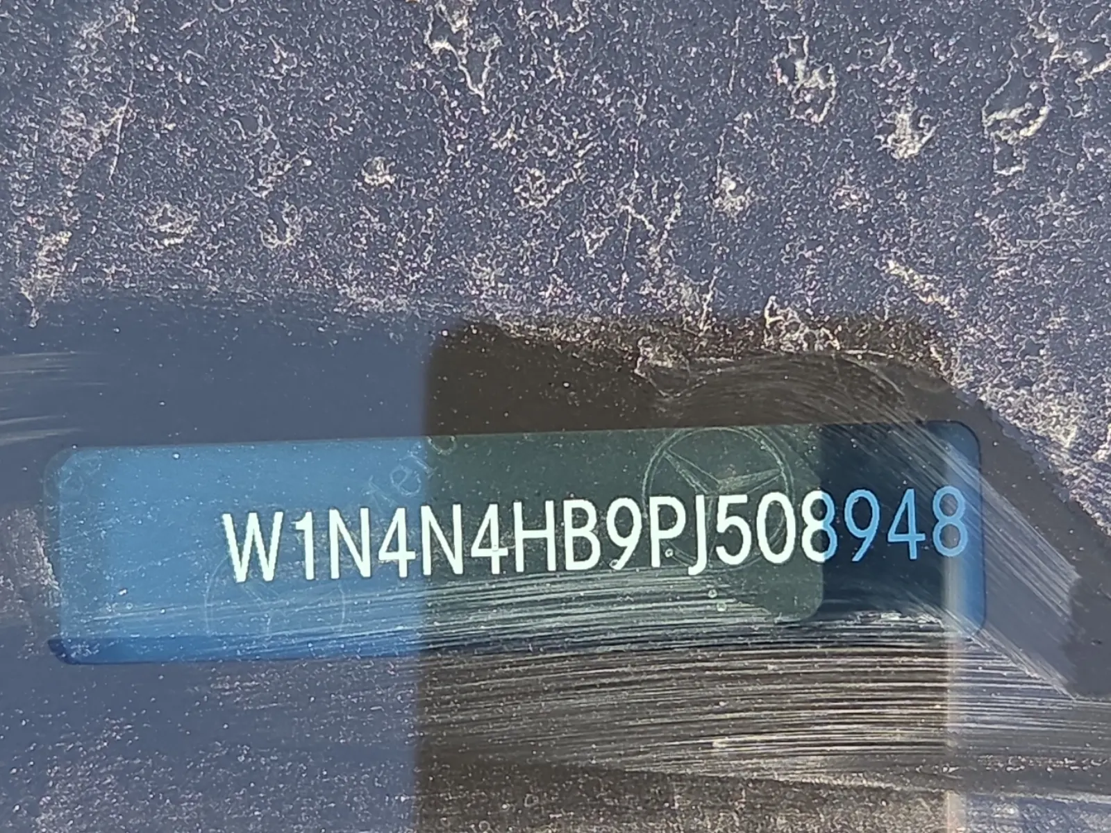 Dash VIN Plate Photo