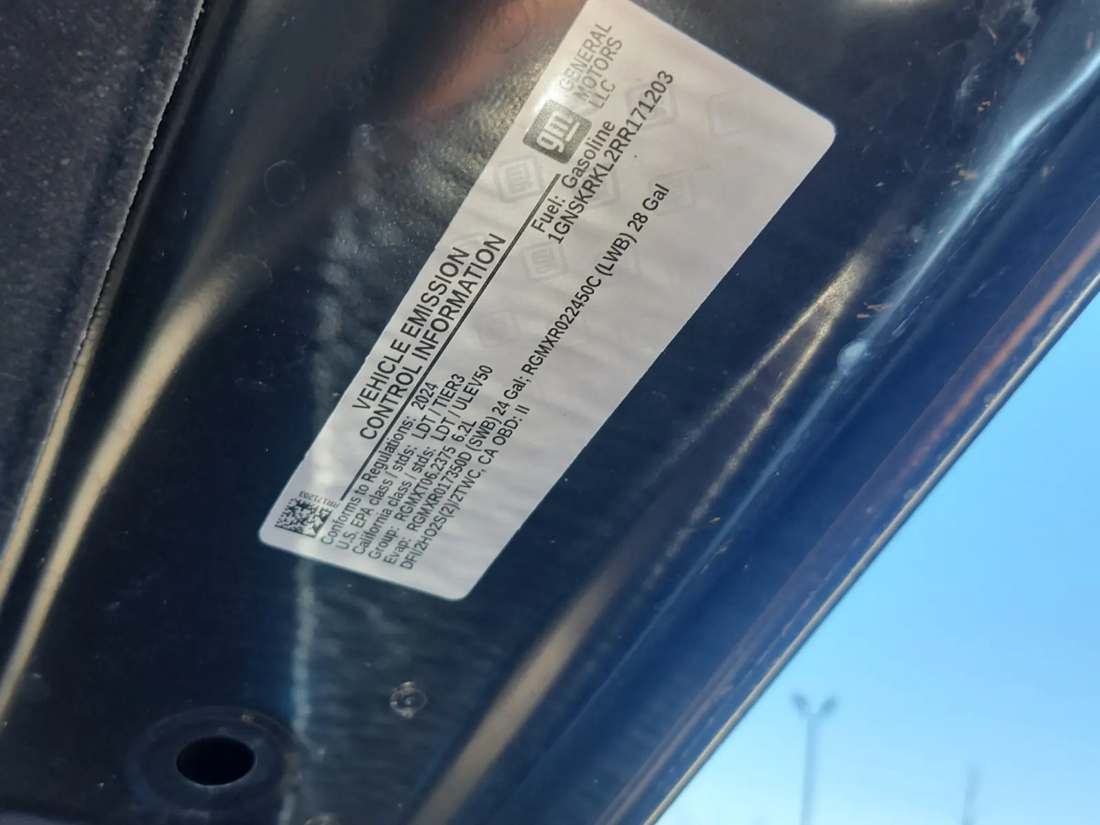 Emission Sticker Photo