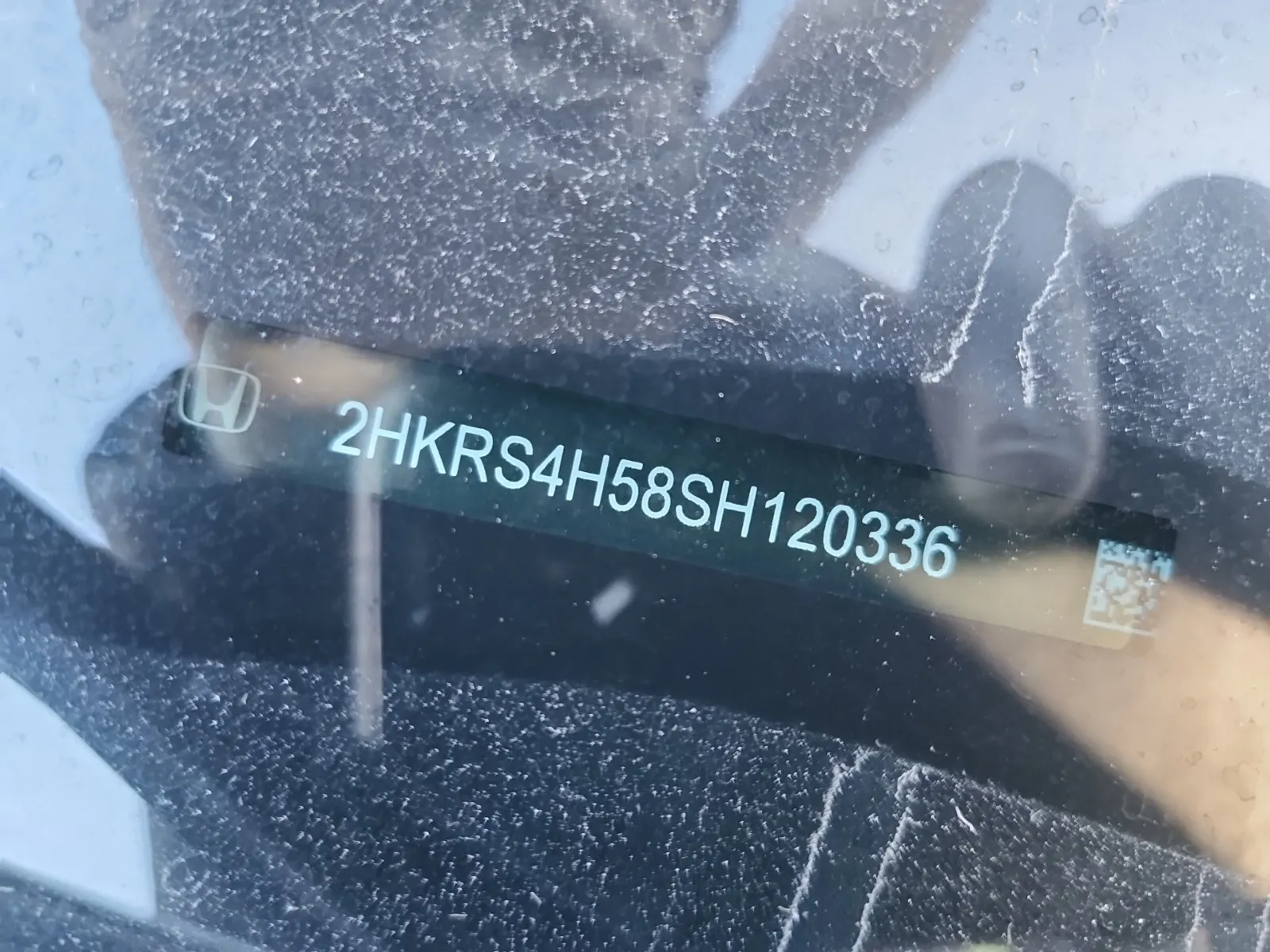 Dash VIN Plate Photo