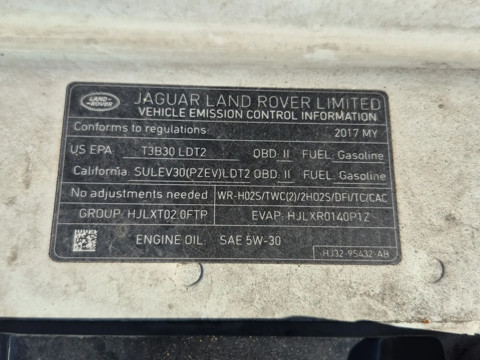 Emission Sticker Photo