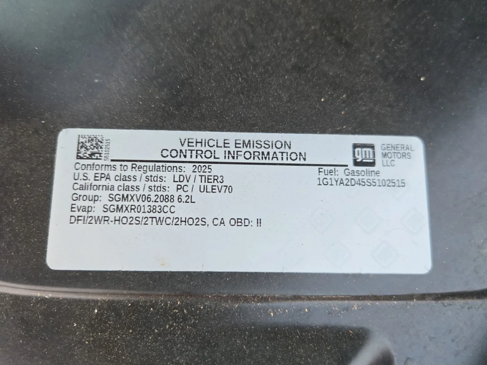 Emission Sticker Photo