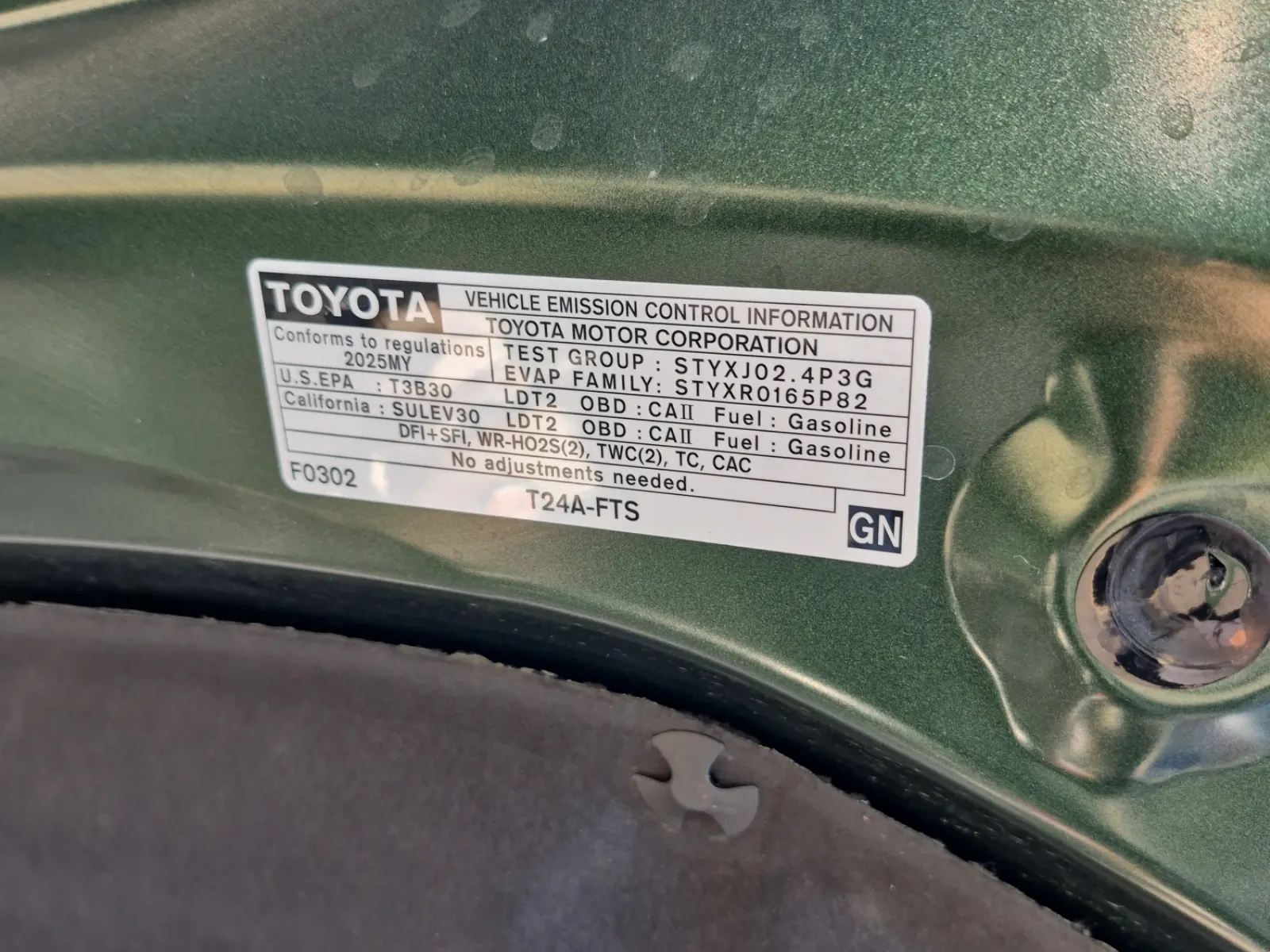 Emission Sticker Photo