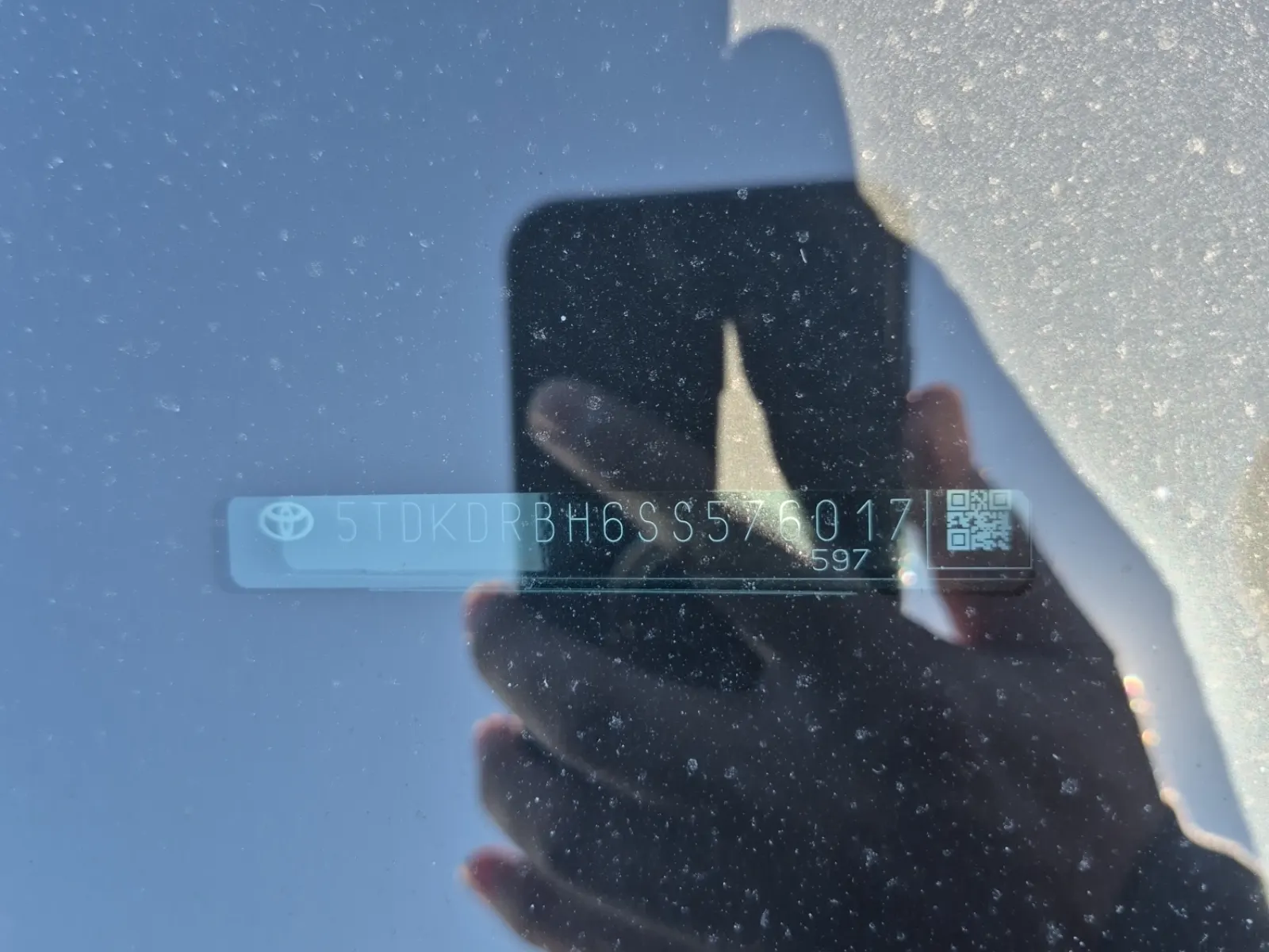 Dash VIN Plate Photo