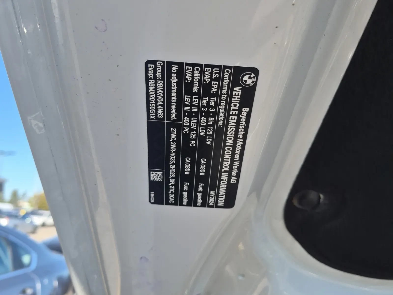 Emission Sticker Photo