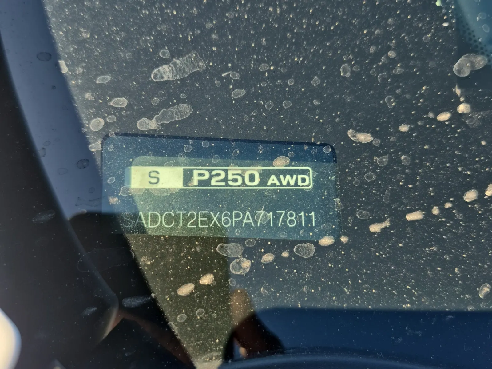 Dash VIN Plate Photo