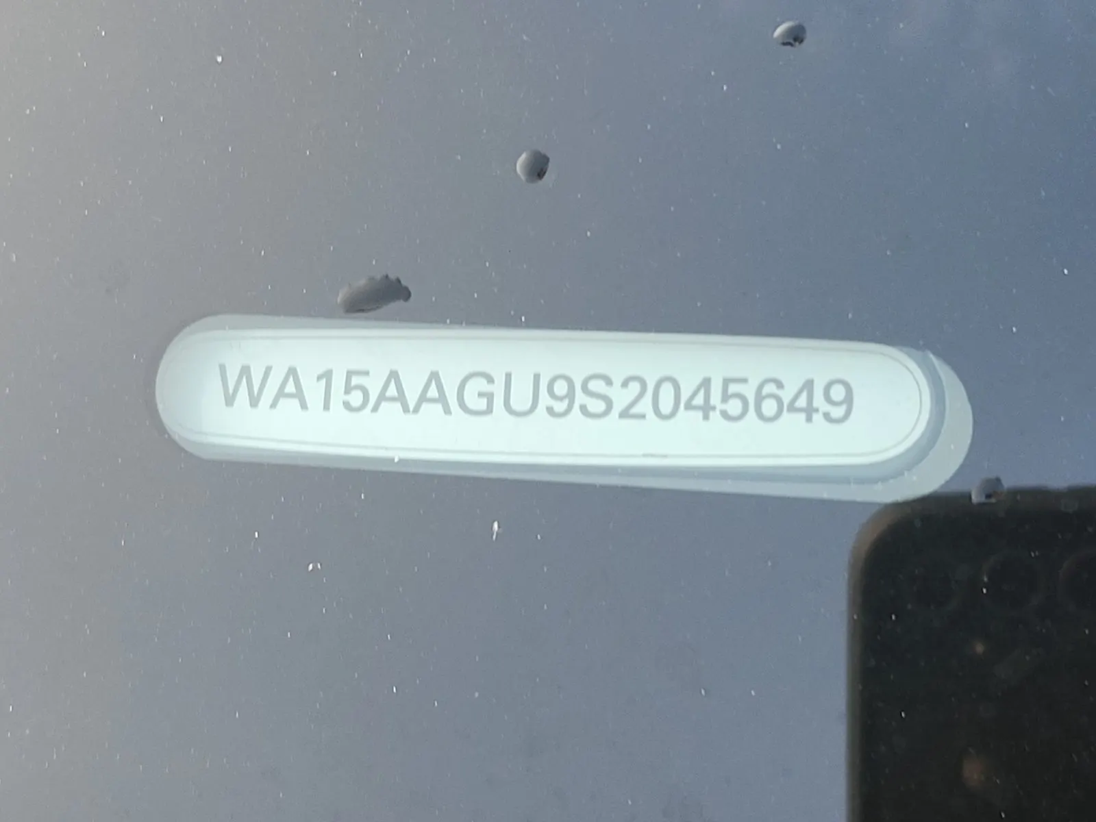 Dash VIN Plate Photo