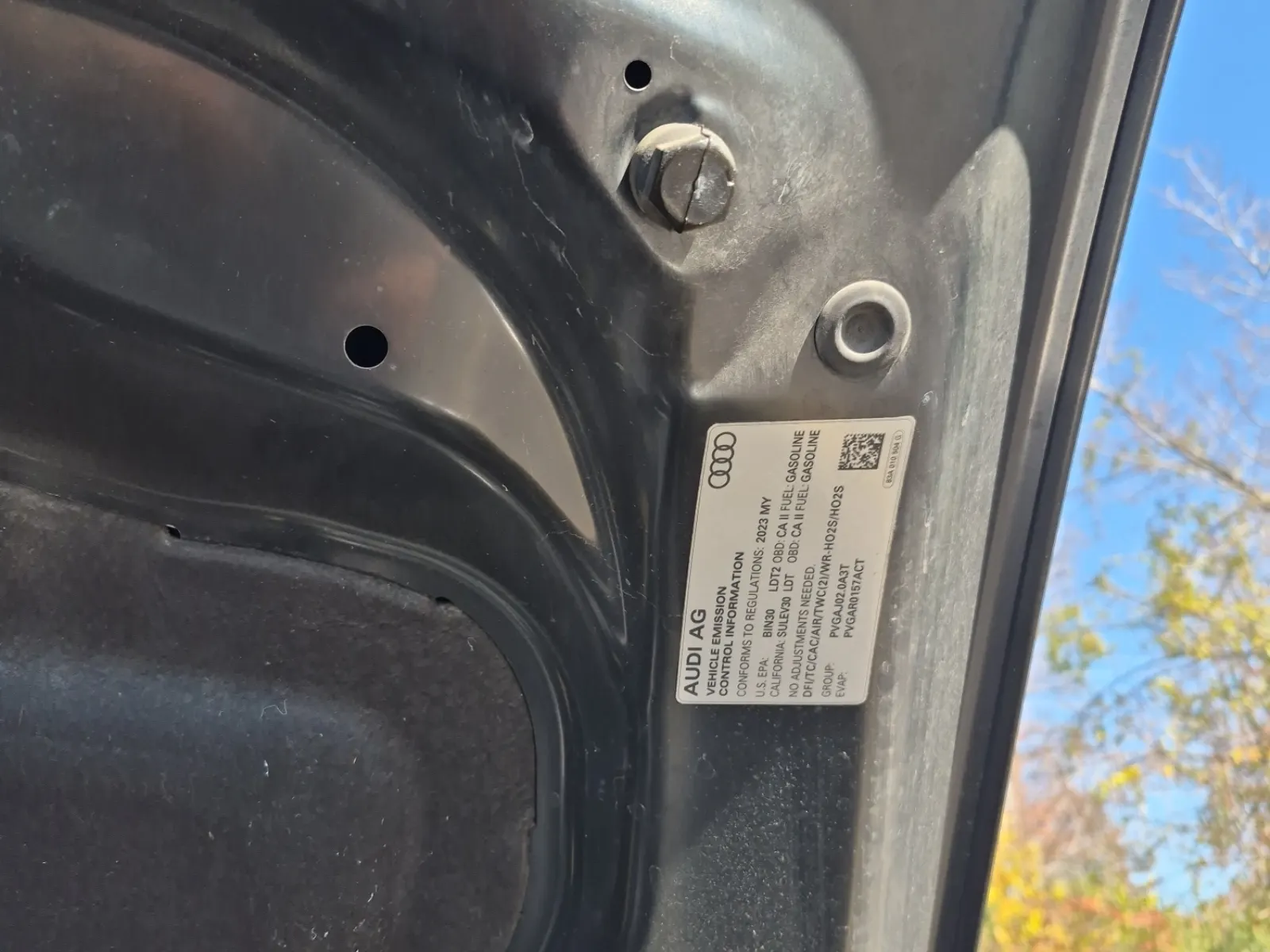 Emission Sticker Photo