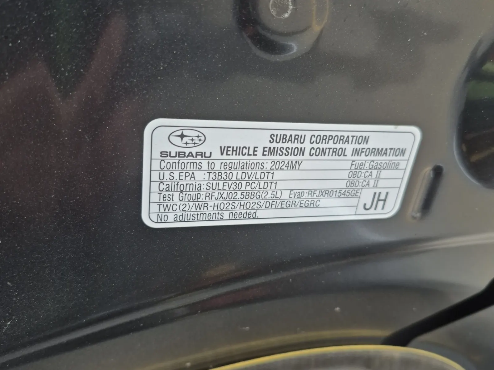 Emission Sticker Photo