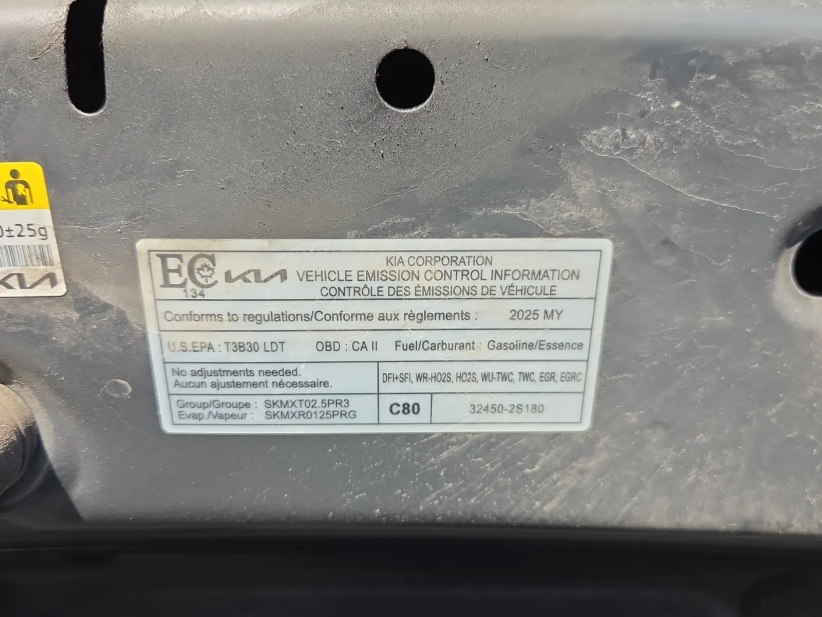 Emission Sticker Photo
