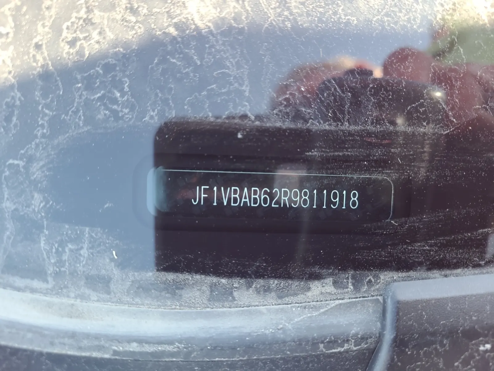 Dash VIN Plate Photo