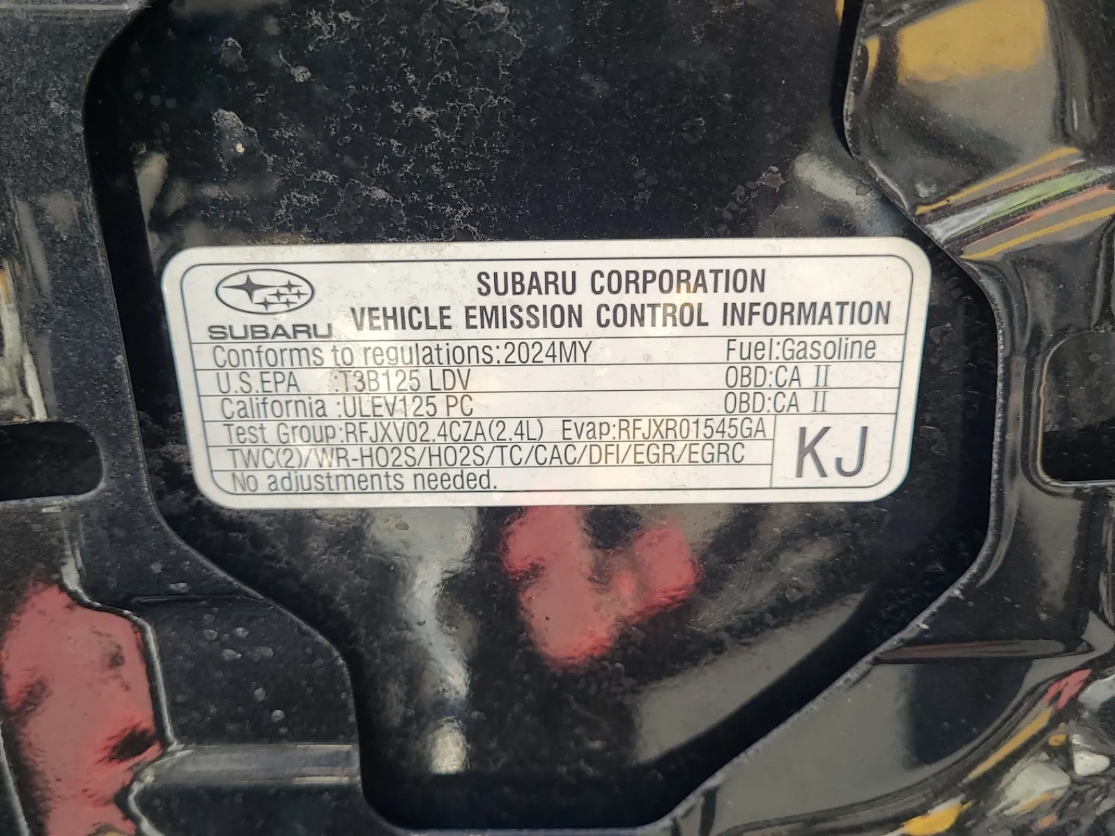 Emission Sticker Photo
